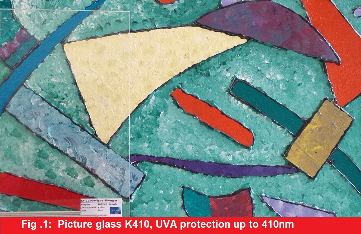 Bilderglas K410 - UVA Schutz bis 410nm